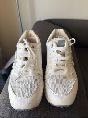 White & Gray Sneakers Like New